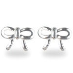 Boucles d'oreilles noeuds en argent 925/000.