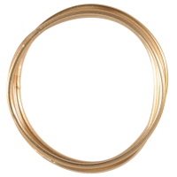 Lot de 3 bracelets bouddhistes jonc semi rigide en tube de plastique de couleur doré.