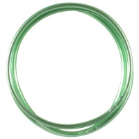Lot de 3 bracelets bouddhistes jonc semi rigide en tube de plastique de couleur verte.