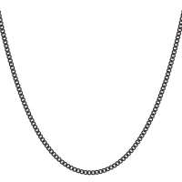 Collier chaîne en acier de couleur noir.
