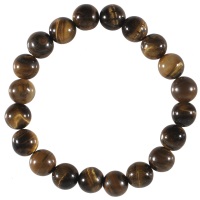 Bracelet boules élastique de perles en pierre œil de tigre. L'œil de tigre est une variété de quartz.
Parfaite pour se concentrer et se recharger d'énergie, l'œil de tigre apporte chaleur et sécurité.