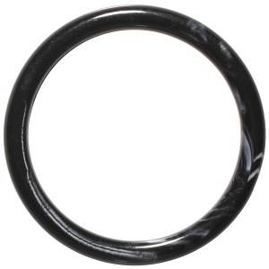 Bracelet jonc fermé rigide en plastique de couleur noir.