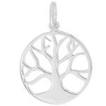 Pendentif Arbre de vie en argent 925/000 rhodié.