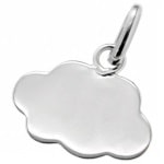 Pendentif nuage en argent 925/000 rhodié.