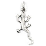 Pendentif lézard en argent 925/000 rhodié.