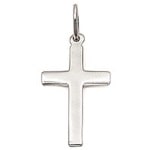 Pendentif croix en argent 925/000 rhodié.