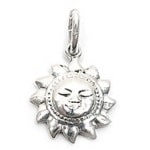 Pendentif soleil en argent 925/000 rhodié.