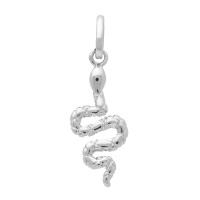 Pendentif en forme de serpent en argent 925/000 rhodié.