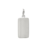 Pendentif de forme rectangulaire en argent 925/000 rhodié.