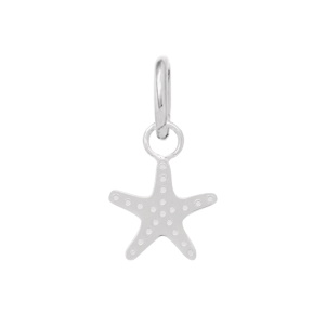 Pendentif en forme d'étoile de mer en argent 925 rhodié.