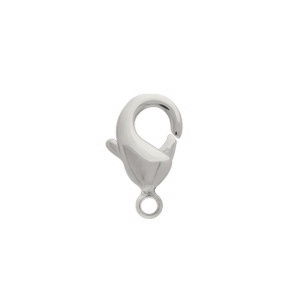 Mousqueton en argent 925 rhodié.