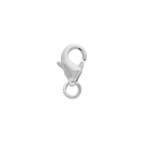 Mousqueton en argent 925 rhodié.