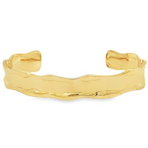 Rehaussez votre style avec ce bracelet jonc en acier doré, une pièce maîtresse qui allie design contemporain et élégance intemporelle. Sa finition lisse et son éclat doré illumineront votre poignet, ajoutant une touche de luxe discret à chaque tenue. Portez ce bijou unique pour une allure sophistiquée au quotidien.