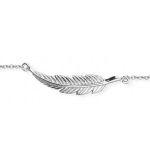 Bracelet plume en argent 925/000.