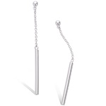 Boucles d'oreilles en argent 925/000 rhodié.