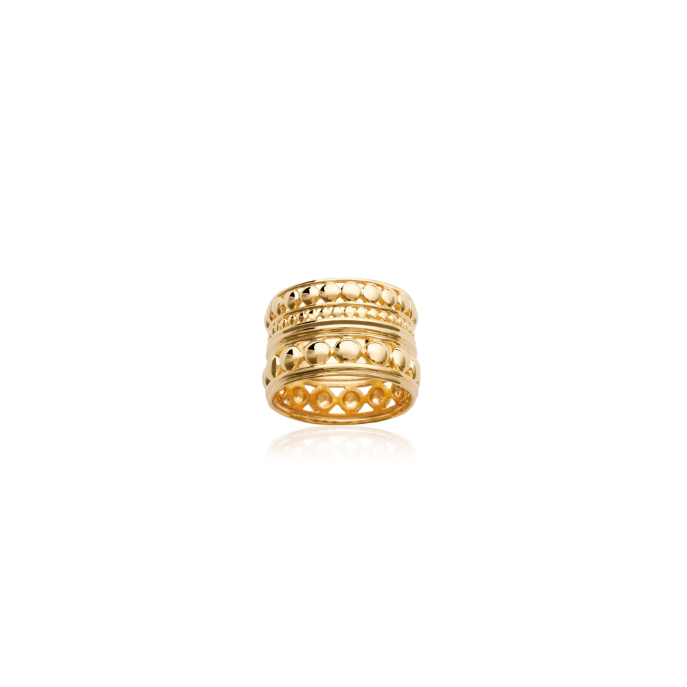 Bague large femme hotsell plaqué or