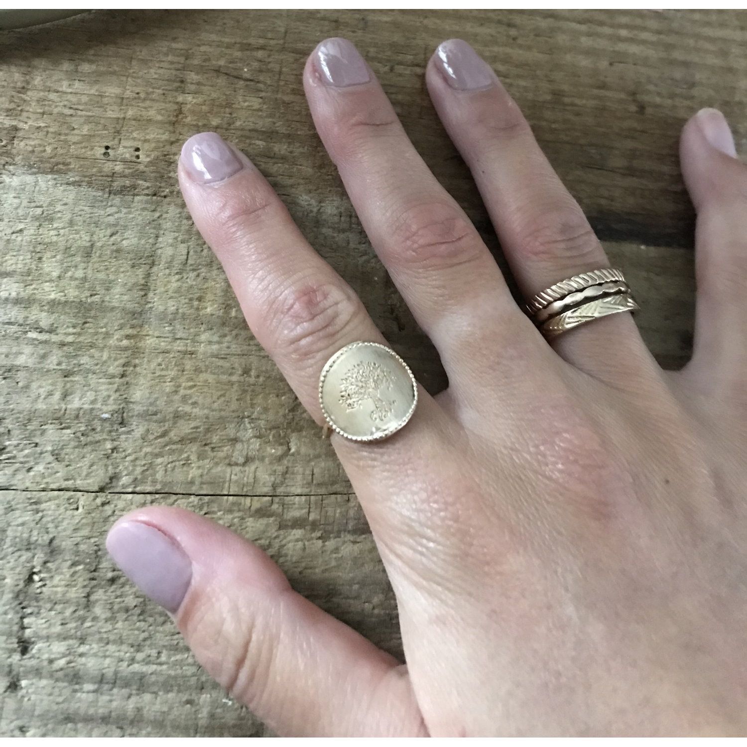 Bague pastille or 2025
