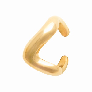 Bague d'oreille en plaqué or jaune 18 carats. Vendu à l'unité.
