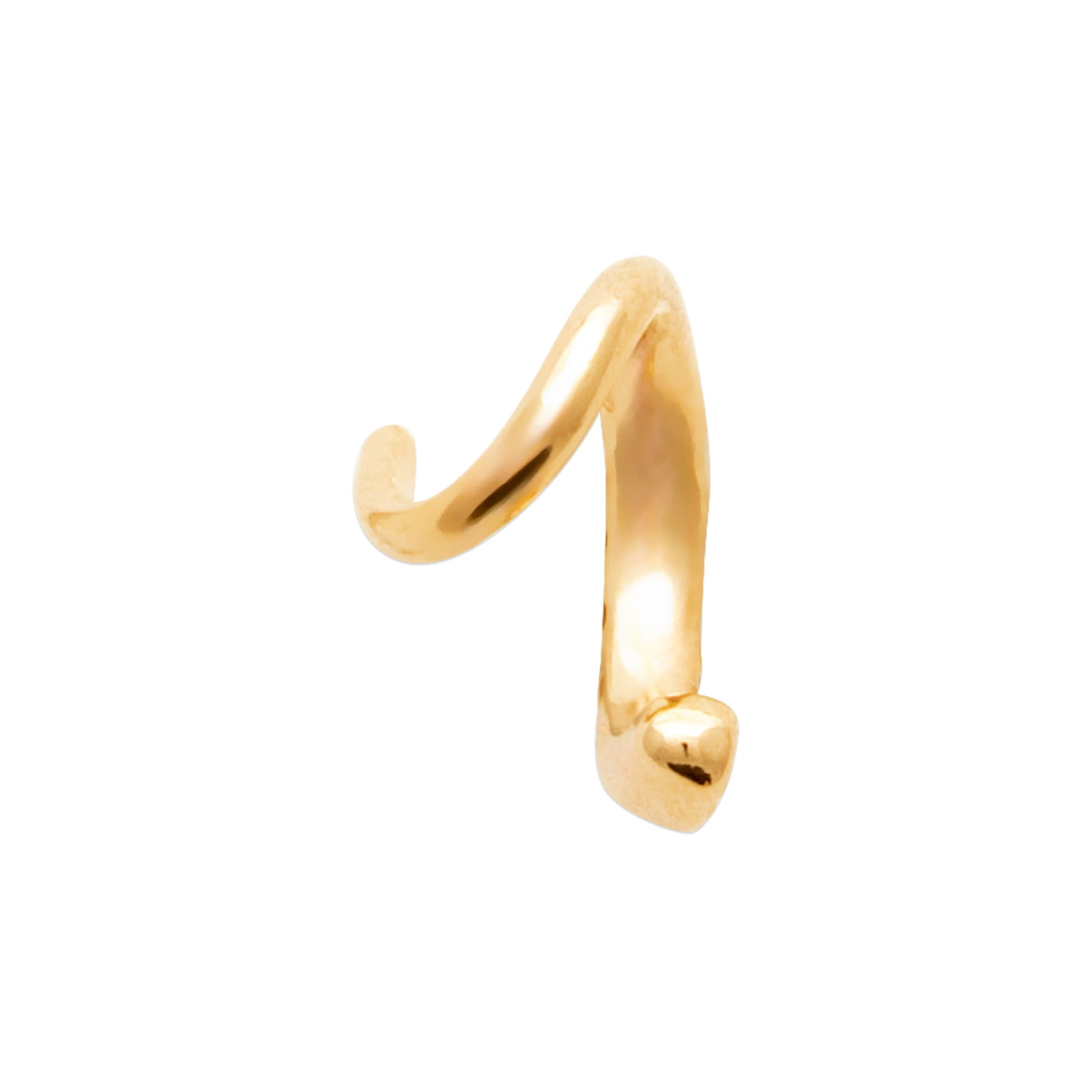 Bague d'oreille en plaqué or jaune 18 carats serties d'oxydes de zirconium blancs. Strass Adolescent Adulte Femme Fille Indémodable Bague d'oreille en plaqué or jaune 18 carats serties d'oxydes de zirconium blancs. Strass Adolescent Adulte Femme Fille Indémodable