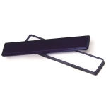 Ecrin pour bracelet. Plastique bleu. Intérieur blanc.