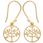 Boucles d'oreilles en plaqué or.