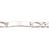 Bracelet identité en argent 925/000. Maille super cheval alternée 1.1.  Absolument indémodables, Les gourmettes personnalisables sont idéales à offrir aux adultes comme aux adolescent.e.s.  Ce modèle est généralement considéré comme plutôt masculin, Mais peut bien entendu être porté par toutes et tous !