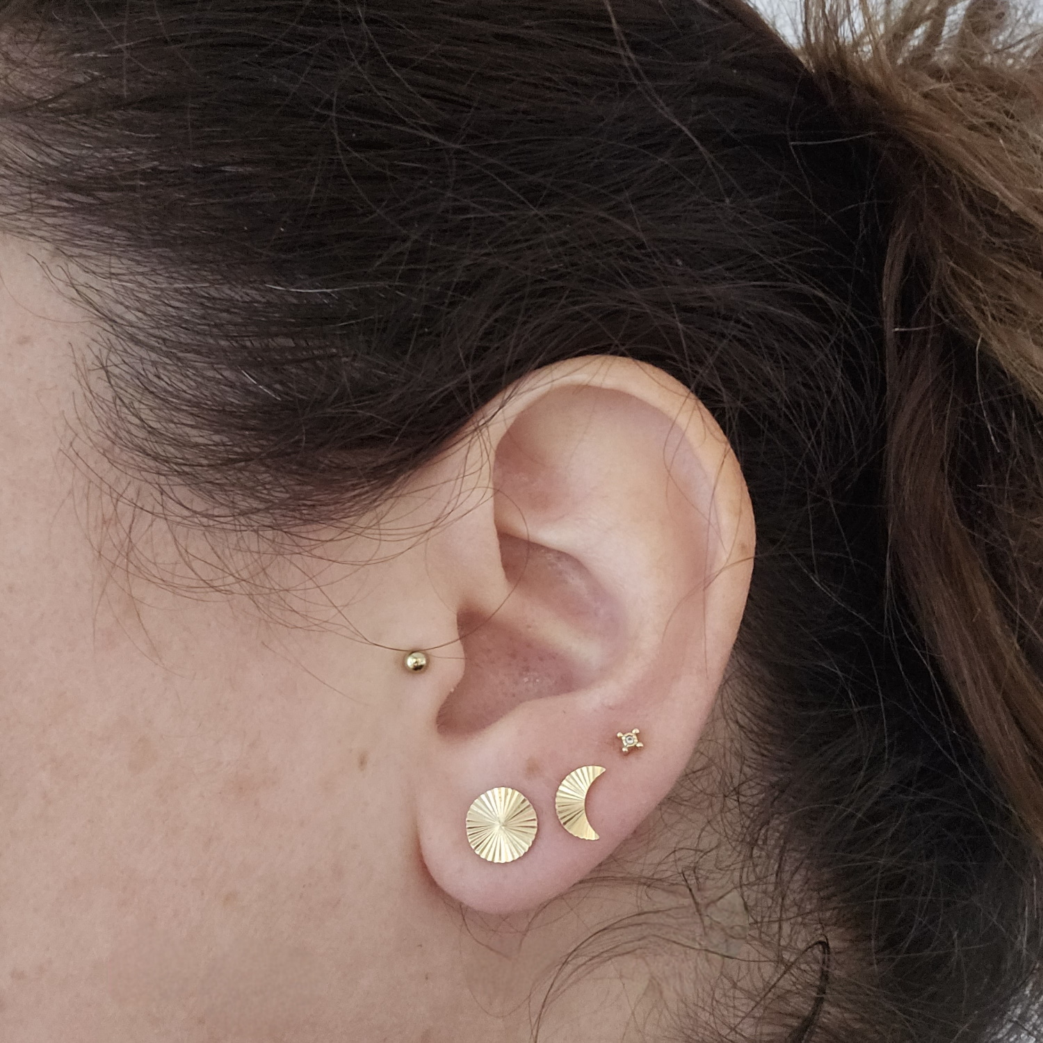 Boucle d'oreille sans perçage Doré MARSEILLE