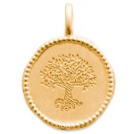 Pendentif arbre de vie en plaqué or.