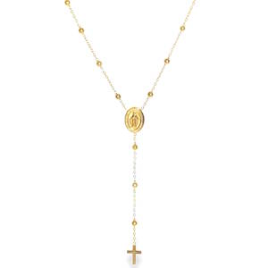Affirmez votre style avec ce magnifique collier chapelet, une pièce intemporelle qui allie tradition et modernité. Conçu en acier inoxydable de haute qualité, ce bijou se distingue par sa finesse et son éclat durable. Le centre est orné d'une médaille miraculeuse ovale, reliée à une chute verticale se terminant par une croix latine classique et épurée. Un mousqueton sécurisé accompagné d'une chaînette d'extension, permettant d'ajuster parfaitement la taille à votre morphologie.