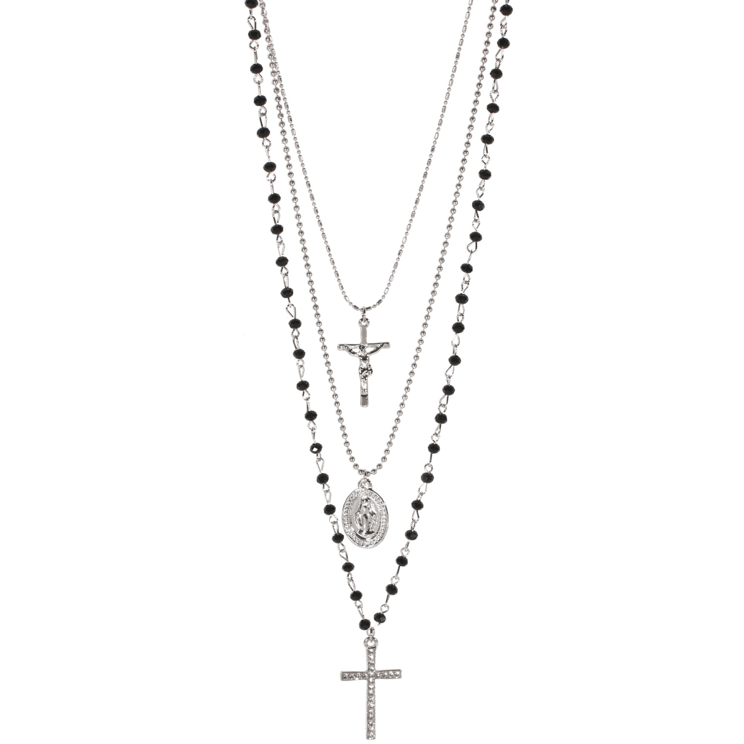 collier fantaisie avec une croix collier fantaisie avec une croix