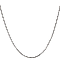 Collier chaîne sautoir en acier argenté.