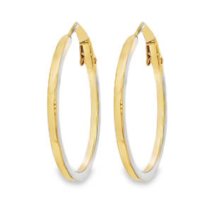 Affirmez votre style avec ces créoles éclatantes en acier doré, rehaussées d'un émail blanc vif. Leur design audacieux et moderne apportera une touche de couleur à toutes vos tenues. Un accessoire de mode incontournable pour une allure dynamique et sophistiquée.