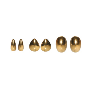 Lot de trois paires de boucles d'oreilles en acier doré.