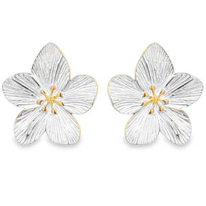 Sublimes boucles d'oreilles en acier doré, une délicate interprétation florale pour orner vos oreilles. Ces boucles d'oreilles, finement ouvragés, capturent la lumière et illuminent votre visage. Un accessoire raffiné et élégant, parfait pour ajouter une touche de sophistication à votre tenue quotidienne ou pour une occasion spéciale.