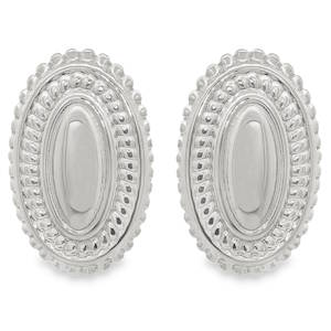 Ces élégantes boucles d'oreilles pendantes à clip sont confectionnées en acier argenté. Leur design raffiné présente une forme sphérique minimaliste qui capte magnifiquement la lumière. La symétrie parfaite et la composition soignée en font un accessoire intemporel. Sans pierre précieuse, ces bijoux mettent en valeur la pureté du métal précieux. Dotées de fermoirs clips, elles offrent un confort optimal et une sophistication discrète pour toute occasion.