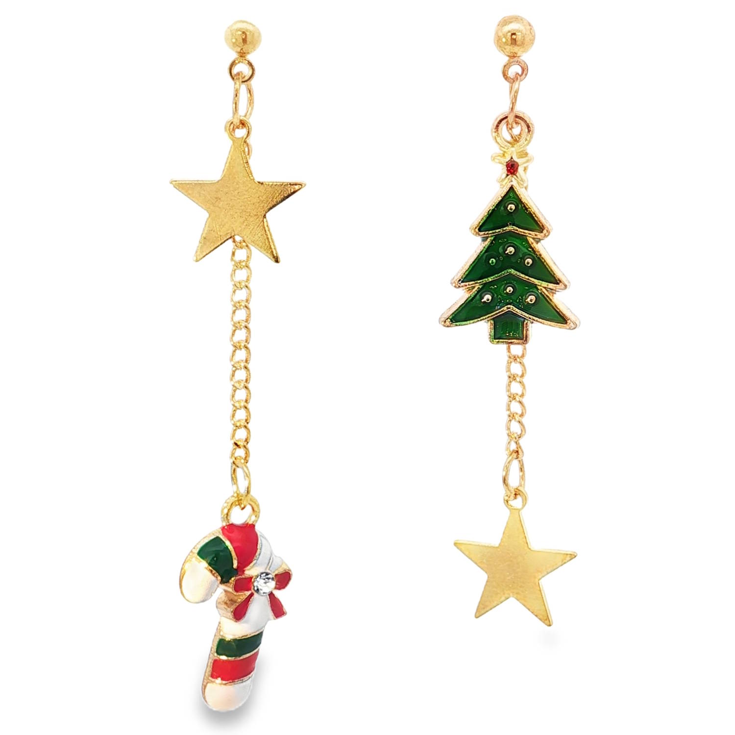 Sublimez votre esprit de fête avec ces boucles d'oreilles pendantes asymétriques.<br/>En métal doré étincelant, elles présentent un design unique avec une étoile, un sapin de Noël et une canne de Noël.<br/>Une touche festive idéale pour illuminer vos célébrations de fin d'année. Etoile Pendantes Strass Adolescent Automne Enfant Femme Fille Hiver Nature Symboles Sublimez votre esprit de fête avec ces boucles d'oreilles pendantes asymétriques.<br/>En métal doré étincelant, elles présentent un design unique avec une étoile, un sapin de Noël et une canne de Noël.<br/>Une touche festive idéale pour illuminer vos célébrations de fin d'année. Etoile Pendantes Strass Adolescent Automne Enfant Femme Fille Hiver Nature Symboles