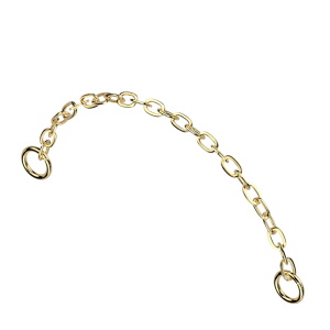 Chaînette en titane doré à rajouter sur des boucles d'oreilles.