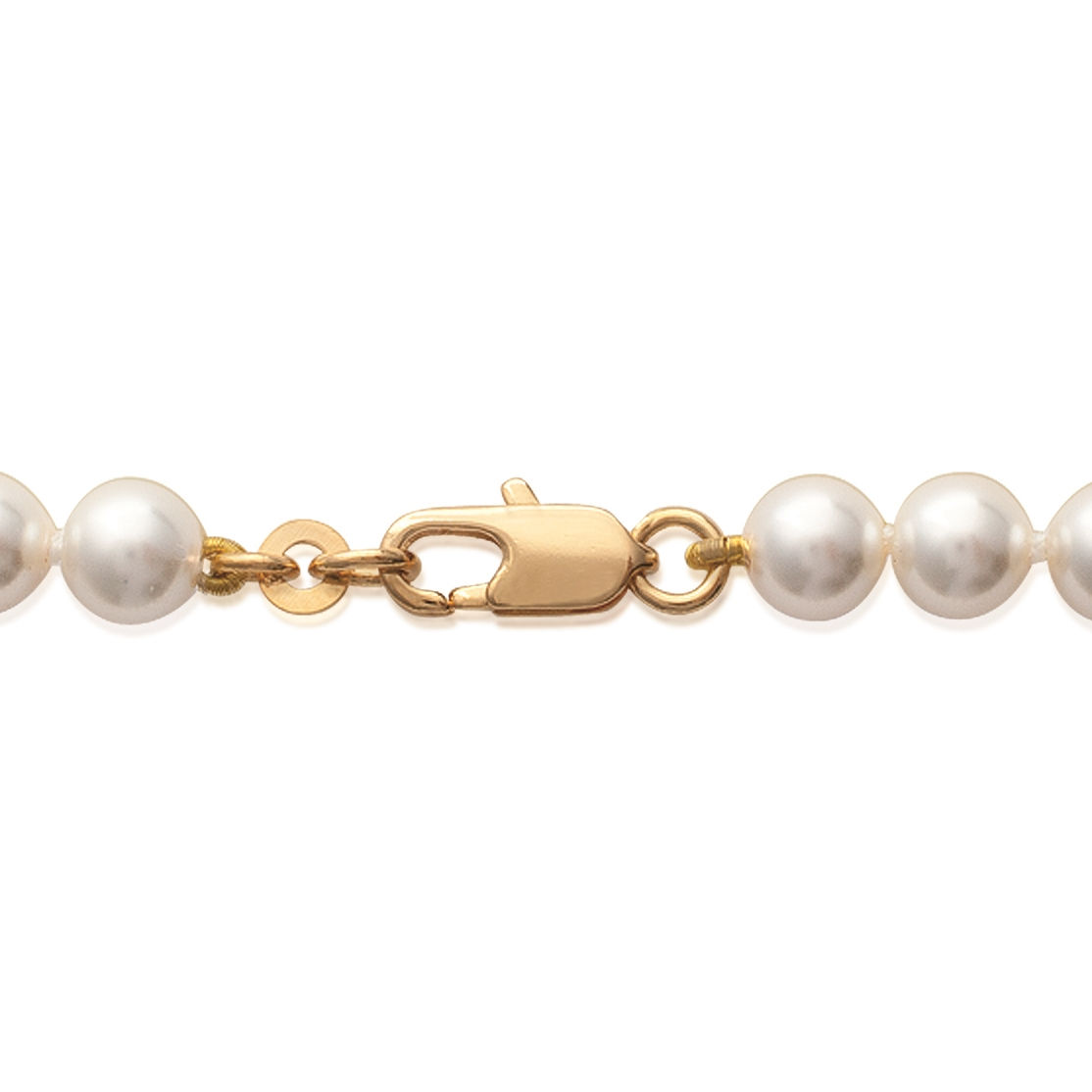 Bracelet en plaqué-or.<br/>Perles d'imitation de Majorque. Boule Perle  Adulte Femme Indémodable Mariage 