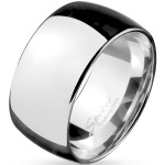 Bague alliance large en acier chirurgical 316L.