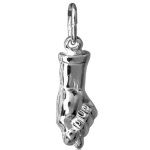 Pendentif main italienne en argent 925/000.