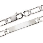 Bracelet identité argent 925/000.  Absolument indémodables, Les gourmettes personnalisables sont idéales à offrir aux adultes comme aux adolescent.e.s.  Ce modèle est généralement considéré comme plutôt féminin, Mais peut bien entendu être porté par toutes et tous !