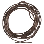 Cordon en coton marron.