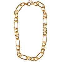 Bracelet chaîne de cheville en acier doré. Fermoir mousqueton avec 3 cm de rallonge.