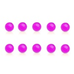 Boules fermoir pour piercing en acrylique phosphorescent. Vendu par 10 pièces.