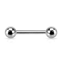 Piercing barbell (haltères)en titane.