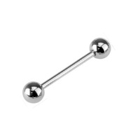 Piercing barbell (haltères) en acier chirurgical 316L.