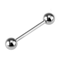 Piercing barbell (haltères) en acier chirurgical 316L.