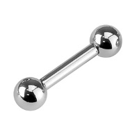 Piercing barbell (haltères) en acier chirurgical 316L.