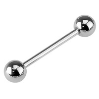 Piercing barbell (haltères) en acier chirurgical 316L.