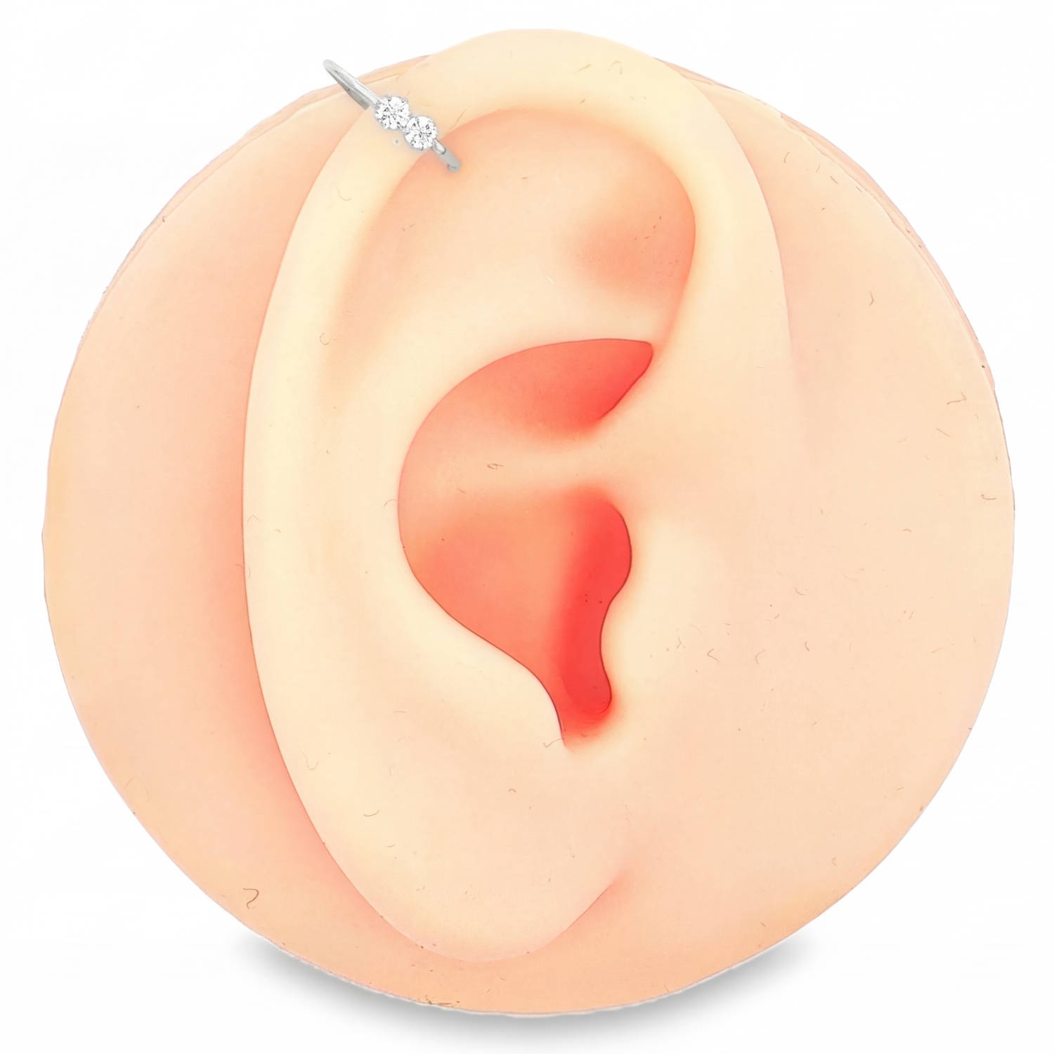 Piercing pour oreille et nez en acier chirurgical argenté serti de strass.<br/>Vendu à l'unité. Strass Adolescent Adulte Femme Fille Indémodable Piercing pour oreille et nez en acier chirurgical argenté serti de strass.<br/>Vendu à l'unité. Strass Adolescent Adulte Femme Fille Indémodable